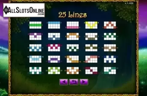 Paylines. Magical Fairies from GMW