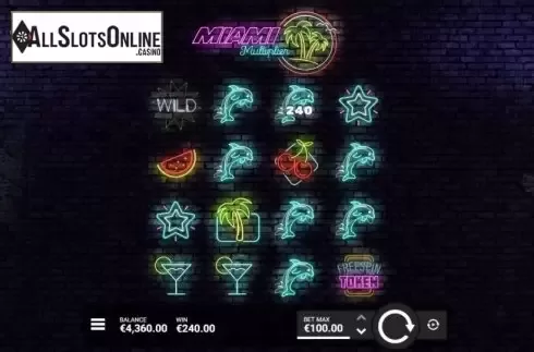 Win Screen 2. Miami Multiplier from Hacksaw Gaming