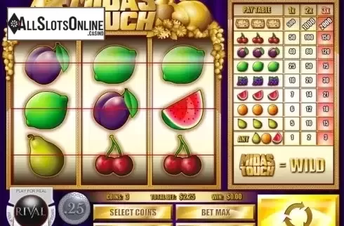 Screen 1. Midas Touch from Rival Gaming