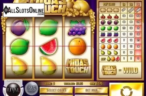 Screen 2. Midas Touch from Rival Gaming