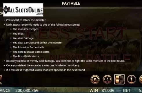 Game Rules 1. Monster Quest from Ganapati