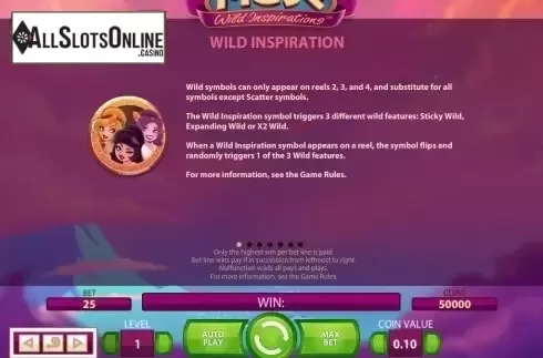 Screen5. Muse: Wild Inspiration from NetEnt