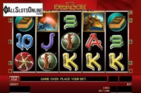 Reel Screen. Mystic Dragon from Merkur