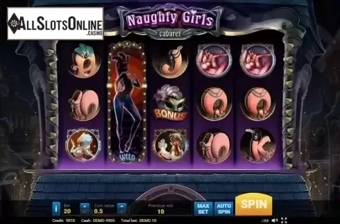 Expanding Sympbols screen. Naughty Girls Cabaret from Evoplay Entertainment