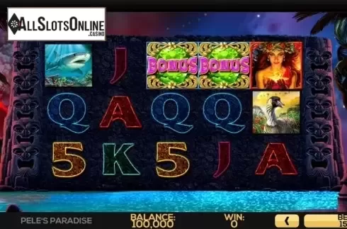 Reel Screen. Pele's Paradise from High 5 Games