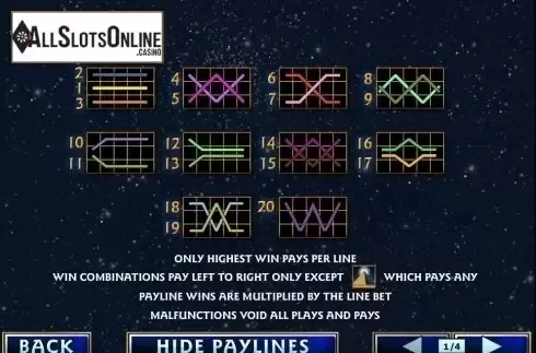 Paytable 2. Pharaoh's Secrets from Playtech