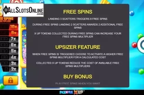Features screen