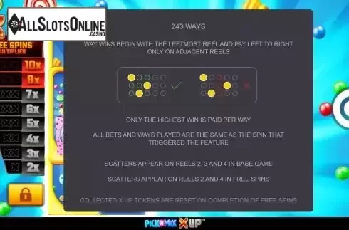Ways to win screen