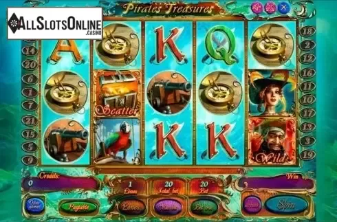 Screen 1. Pirates Treasures Deluxe from Playson