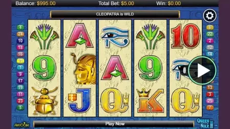 Queen of the Nile 2 slot screenshot 1