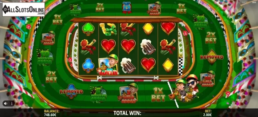 Free Spins 2. Racetrack Riches Megaboard from iSoftBet