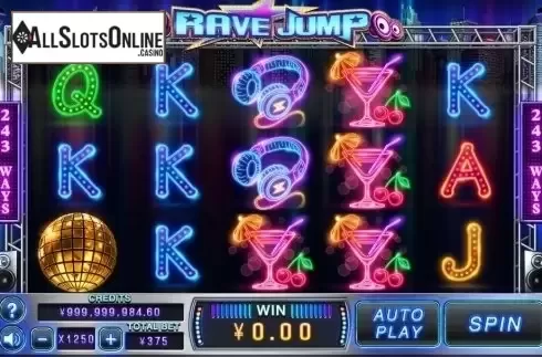 Reel Screen. Rave Jump from CQ9Gaming