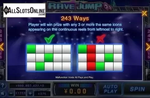 Lines. Rave Jump from CQ9Gaming