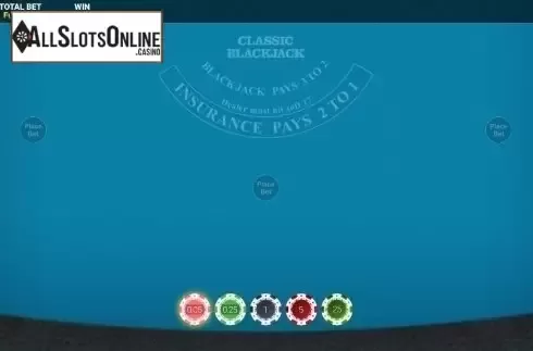 Reel screen. Satoshi Classic Blackjack from OneTouch