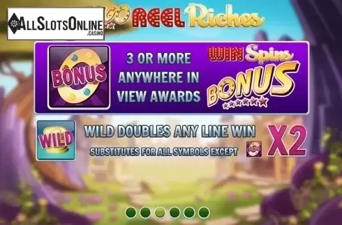 Paytable 3. Slingo Reel Riches from Slingo Originals
