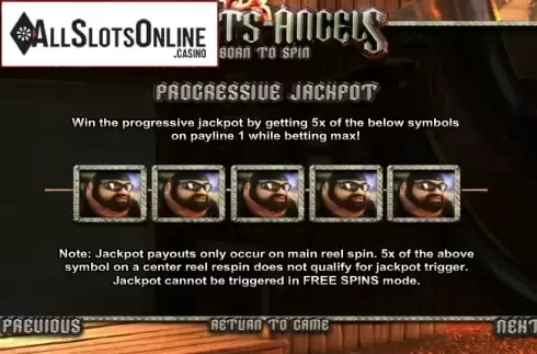 Paytable 5. Slots Angels from Betsoft