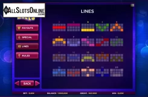 Paytable 3. Spin or Reels from iSoftBet