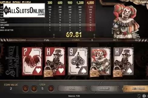 Win Screen 4. Steam Joker Poker from Espresso Games