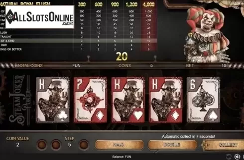 Win Screen. Steam Joker Poker from Espresso Games