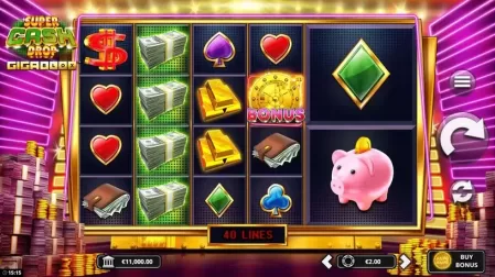 Super Cash Drop Gigablox slot screenshot 1