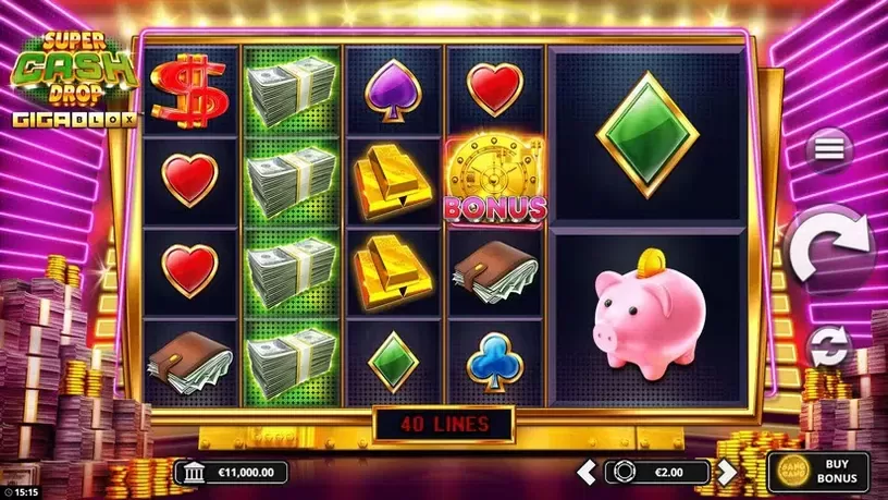 Super Cash Drop Gigablox slot screenshot 1