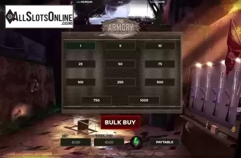 Bulk Buy screen