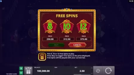 The Great Albini slot screenshot 3