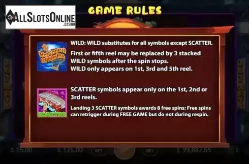 Special symbols screen