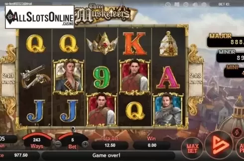 Reel Screen. Three Musketeers (SimplePlay) from SimplePlay