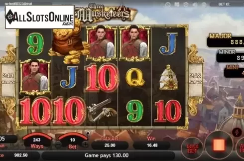 Win screen 2. Three Musketeers (SimplePlay) from SimplePlay