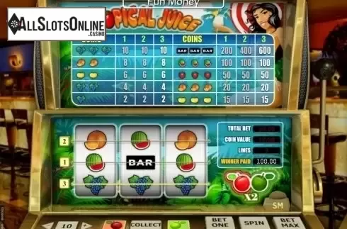 Screen7. Tropical Juice from SkillOnNet