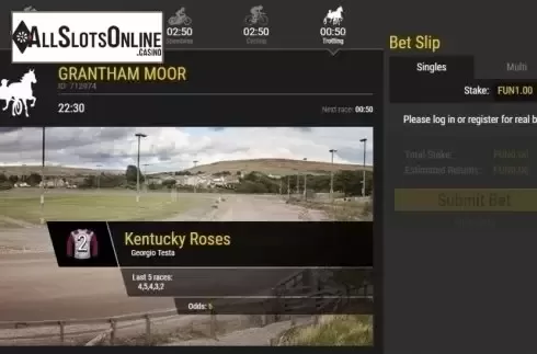 Game Screen 1. Virtual Trotting from 1X2gaming