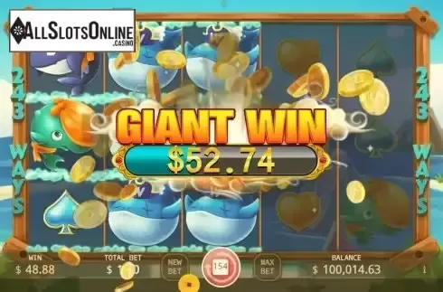 Giant Win screen