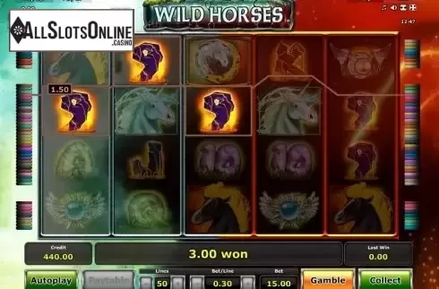 Win. Wild Horses (Green Tube) from Greentube
