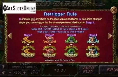 Rule. Wild Tarzan from CQ9Gaming