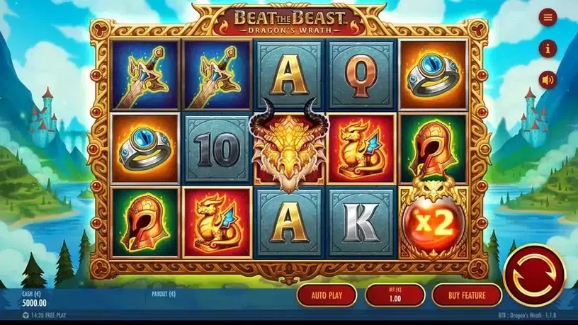 Beat the Beast Dragon's Wrath slot screenshot 1