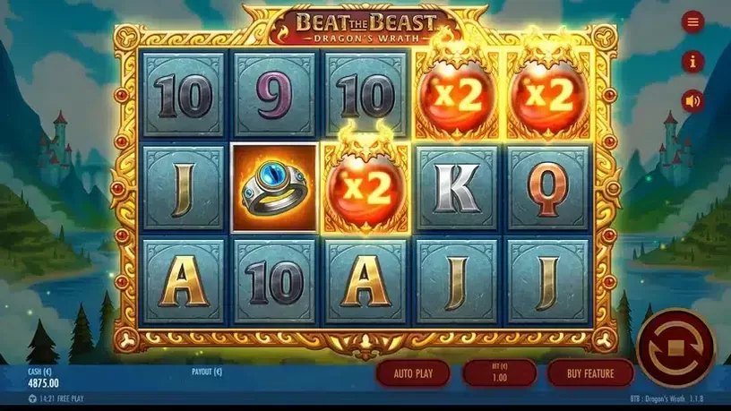 Beat the Beast Dragon's Wrath slot screenshot 2