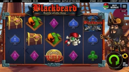Blackbeard Battle Of The Seas slot screenshot 1