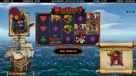 Blackbeard Battle Of The Seas slot screenshot 5