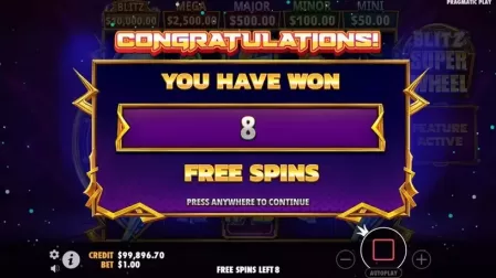 Blitz Super Wheel slot screenshot 3