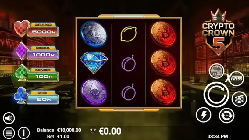 Crypto Crown 5 slot screenshot 
