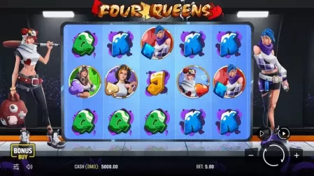 Four Queens slot screenshot 1