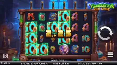 Frankenstein Wild Surge slot screenshot 2