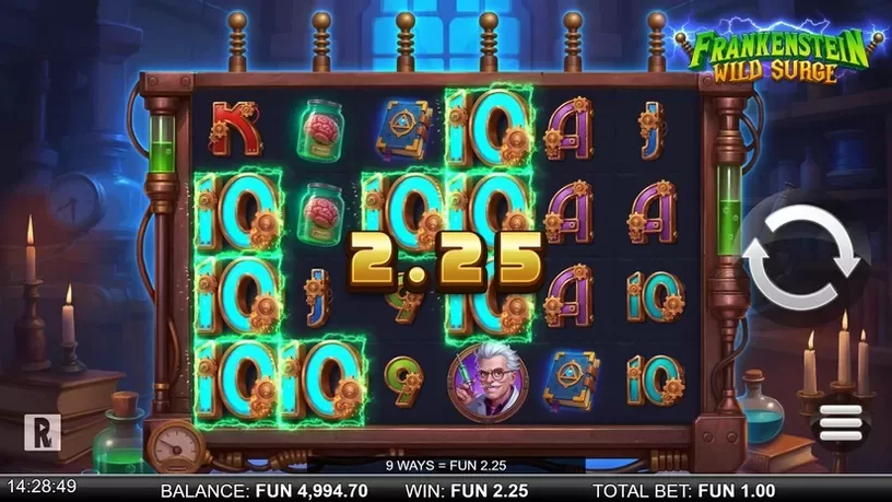 Frankenstein Wild Surge slot screenshot 2