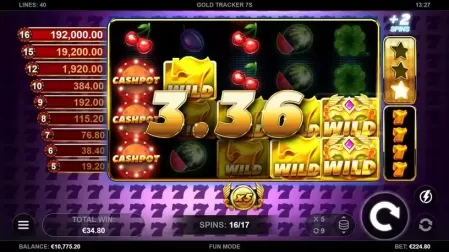 Gold Tracker 7s slot screenshot 6