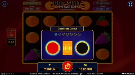 Hot Slot™: 777 Cash Out Extremely Light slot screenshot 2