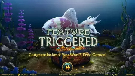 Koi Koi Treasure slot screenshot 2