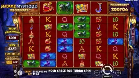 Madame Mystique Megaways slot screenshot 1