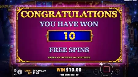 Madame Mystique Megaways slot screenshot 4