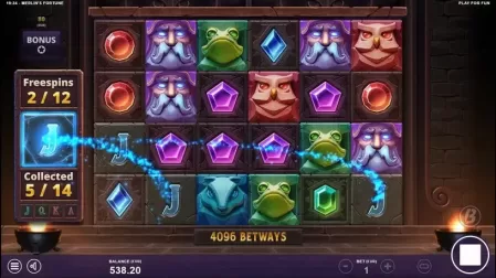 Merlin's Fortune slot screenshot 5